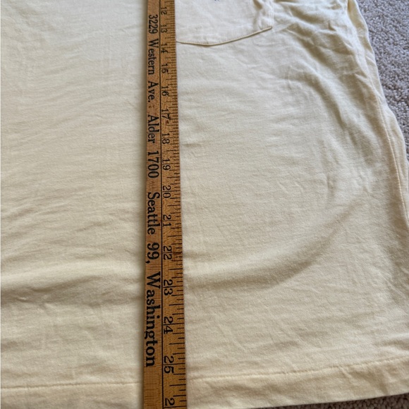 Polo pocket woman/Men's Soft Yellow Tee - Picture 4 of 4